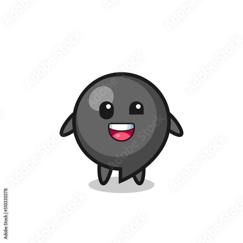 illustration of an comma symbol character with awkward poses