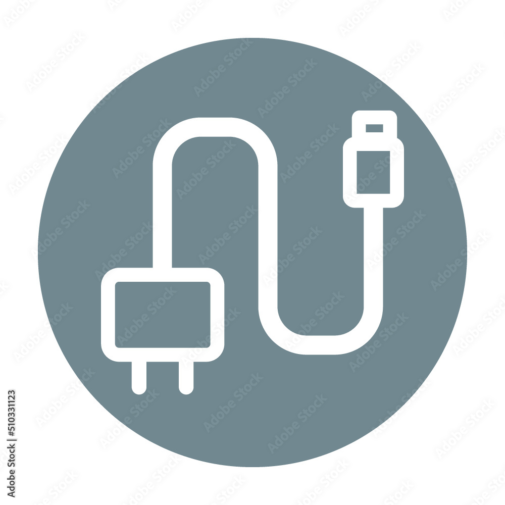 Cable, charger, connector, plug, usb icon Cable, charger, connector, plug, usb icon