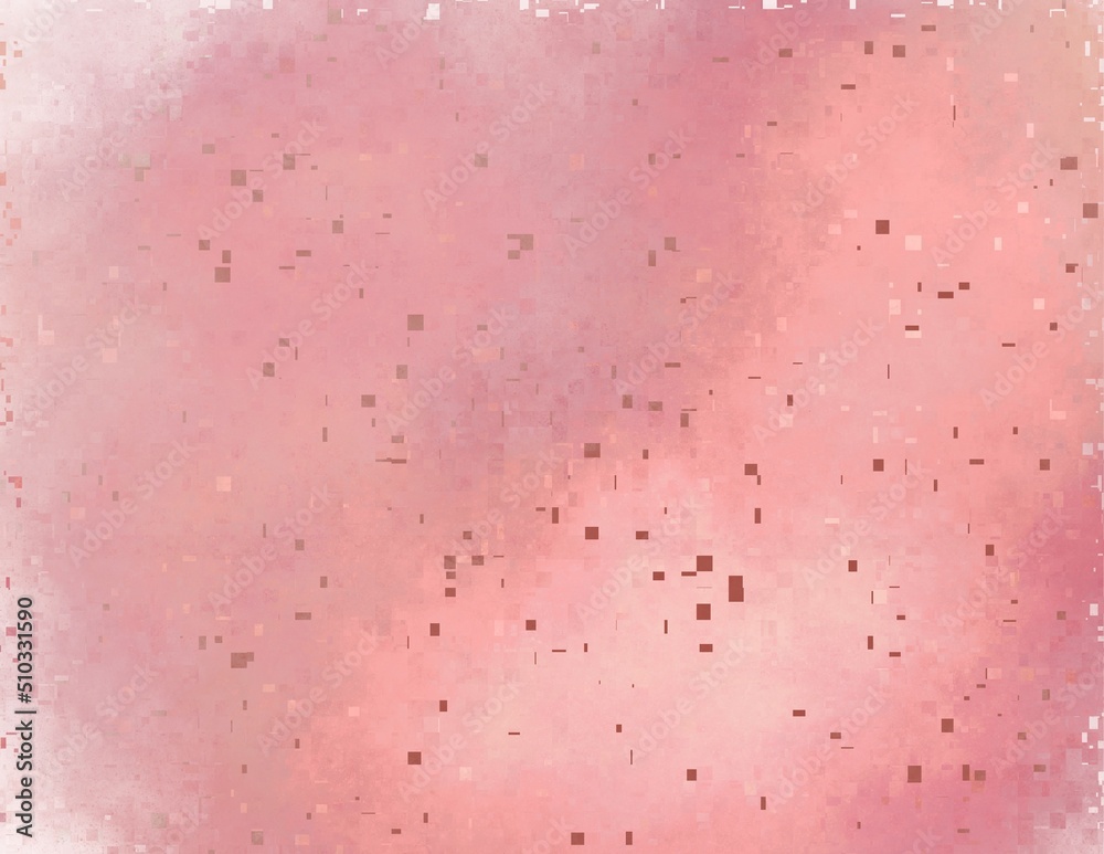 Fun rose colored textured background speckled with computer glitches Fun rose colored textured background speckled with computer glitches
