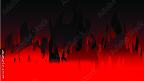 illustration of a fire background