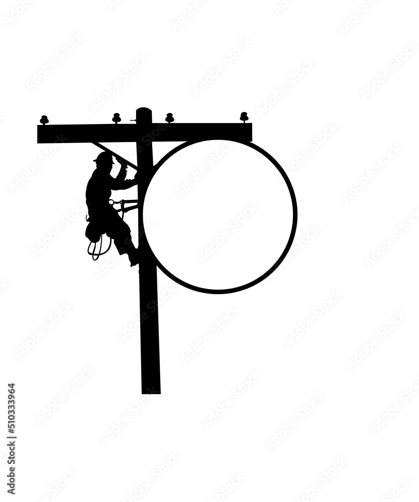 lineman svg, lineman monogram svg, lineworker svg, lineman name frame