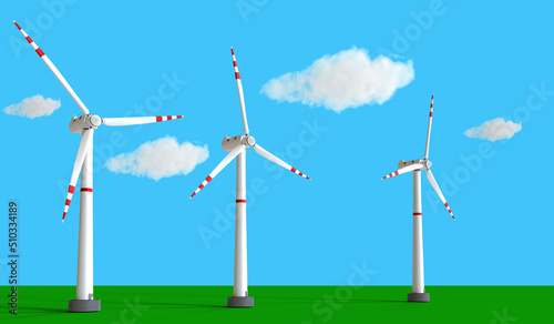Wind power plants. Regenera...