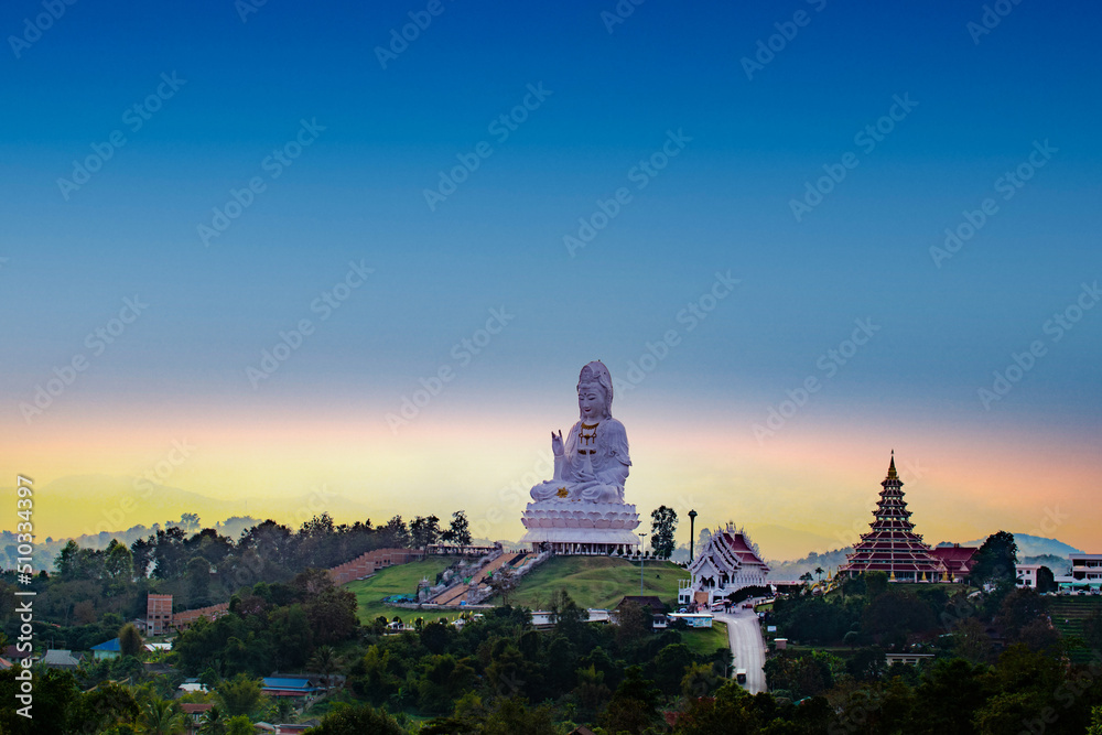 The temple Wat Hyua Pla Kang Chiang Rai, Thailand.