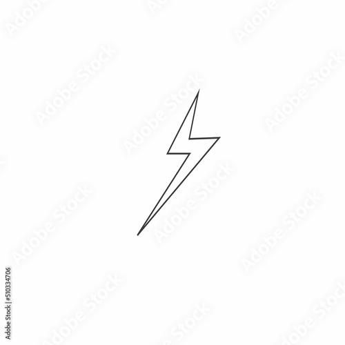 lightning  ilustration logo vector icon
