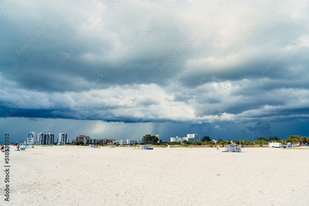 Florida clearwater beach and gulf of mexico landscape