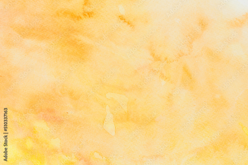 yellow painted watercolor background texture