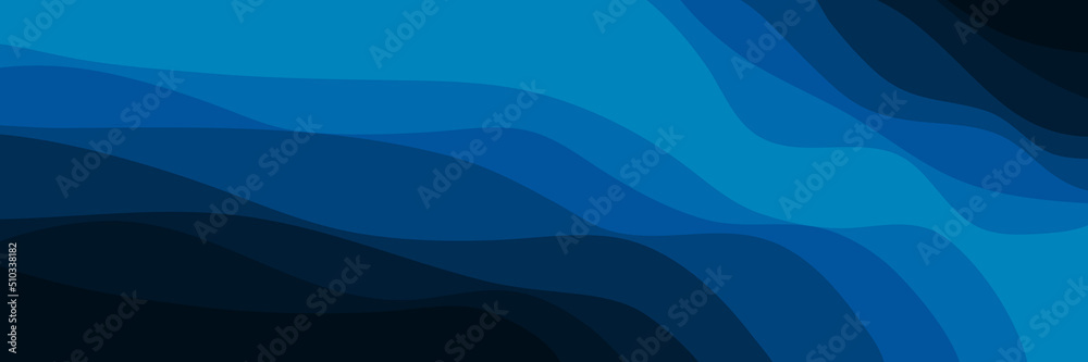 Fototapeta premium landscape waves pattern design vector illustration good for wallpaper, background, backdrop, banner, web, and design template