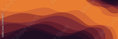 landscape waves pattern design vector illustration good for wallpaper, background, backdrop, banner, web, and design template