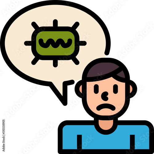 infection color outline icon