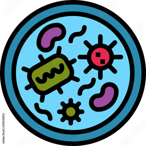 pathogen color outline icon