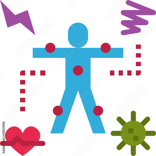 symptoms flat icon