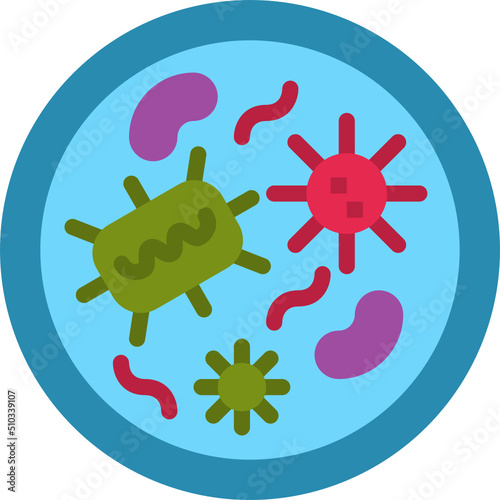 pathogen flat icon