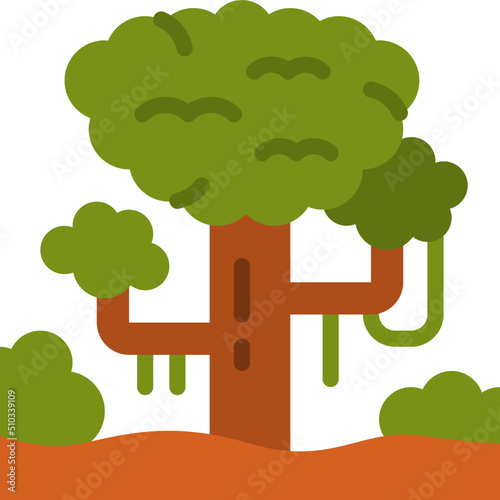 rainforest flat icon