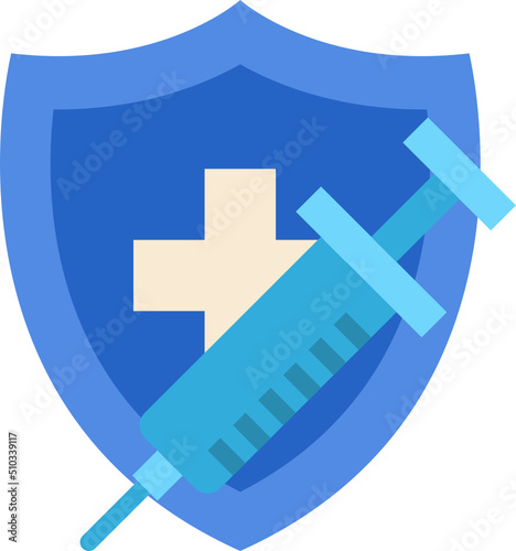 vaccination flat icon