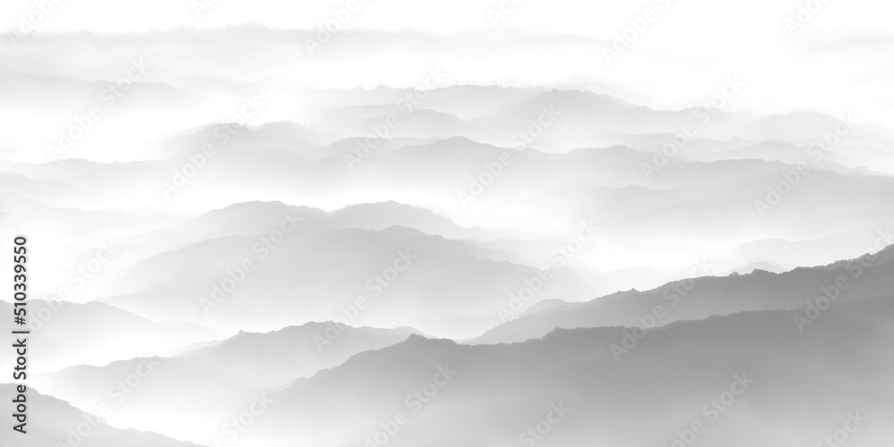 misty mountain landscape