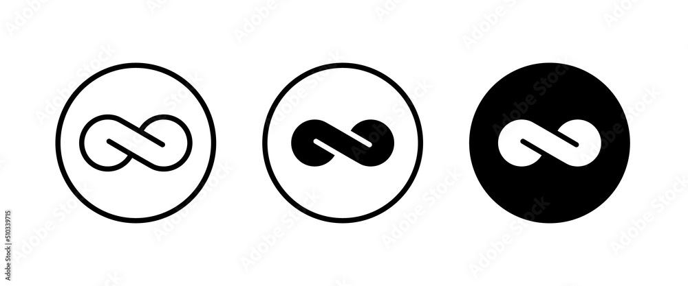 Infinity loop icon, Icons vector, sign, symbol, logo, illustration, editable stroke, flat design style isolated on white Infinity loop icon, Icons vector, sign, symbol, logo, illustration, editable stroke, flat design style isolated on white