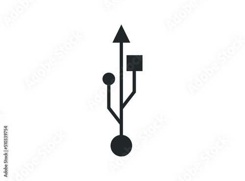 USB icon symbol vector illustration