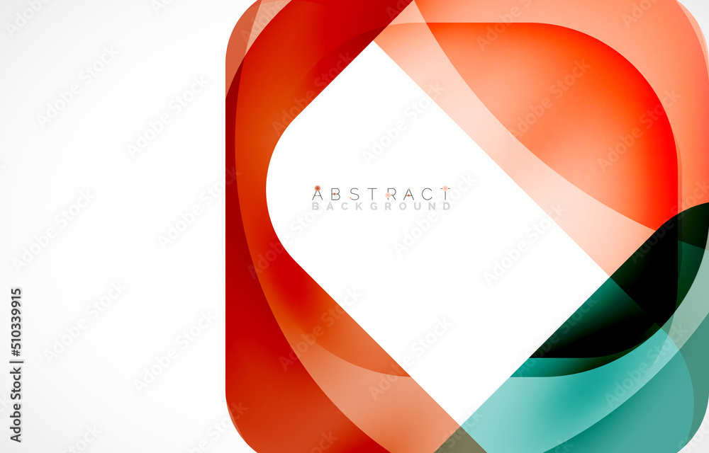 Minimal background. Abstract square shape with round corners created with wavy forms. Vector Illustration For Wallpaper, Banner, Background, Landing Page Minimal background. Abstract square shape with round corners created with wavy forms. Vector Illustration For Wallpaper, Banner, Background, Landing Page
