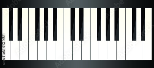 piano keys vector illustration