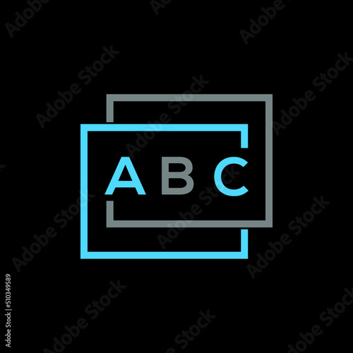ABC letter logo creative design. ABC unique design.
