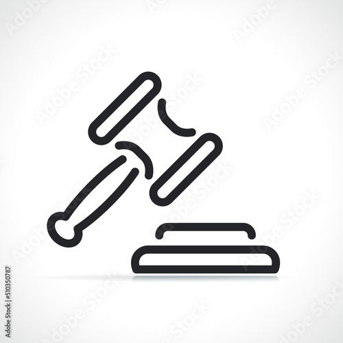 Judge gavel or auction hammer
