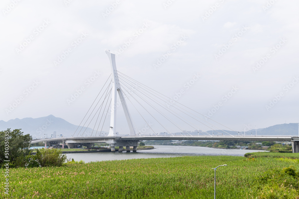 Shezi bridge in Taipei city