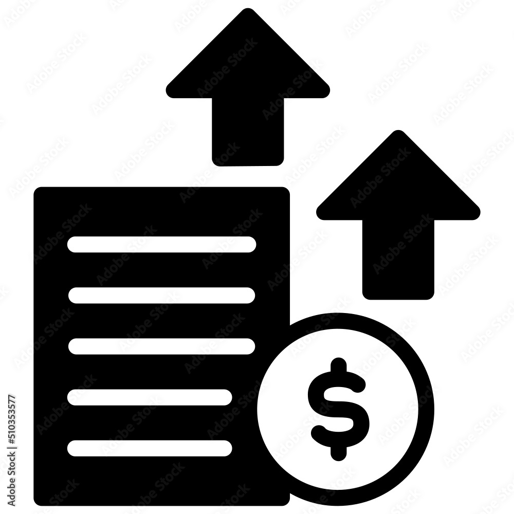 expense glyph icon expense glyph icon