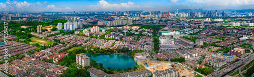 Aerial Panorama Cityscape of Kuala Lumpur, Malaysia(Shamelin)