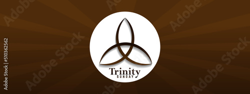 Vector illustration of Trinity Sunday