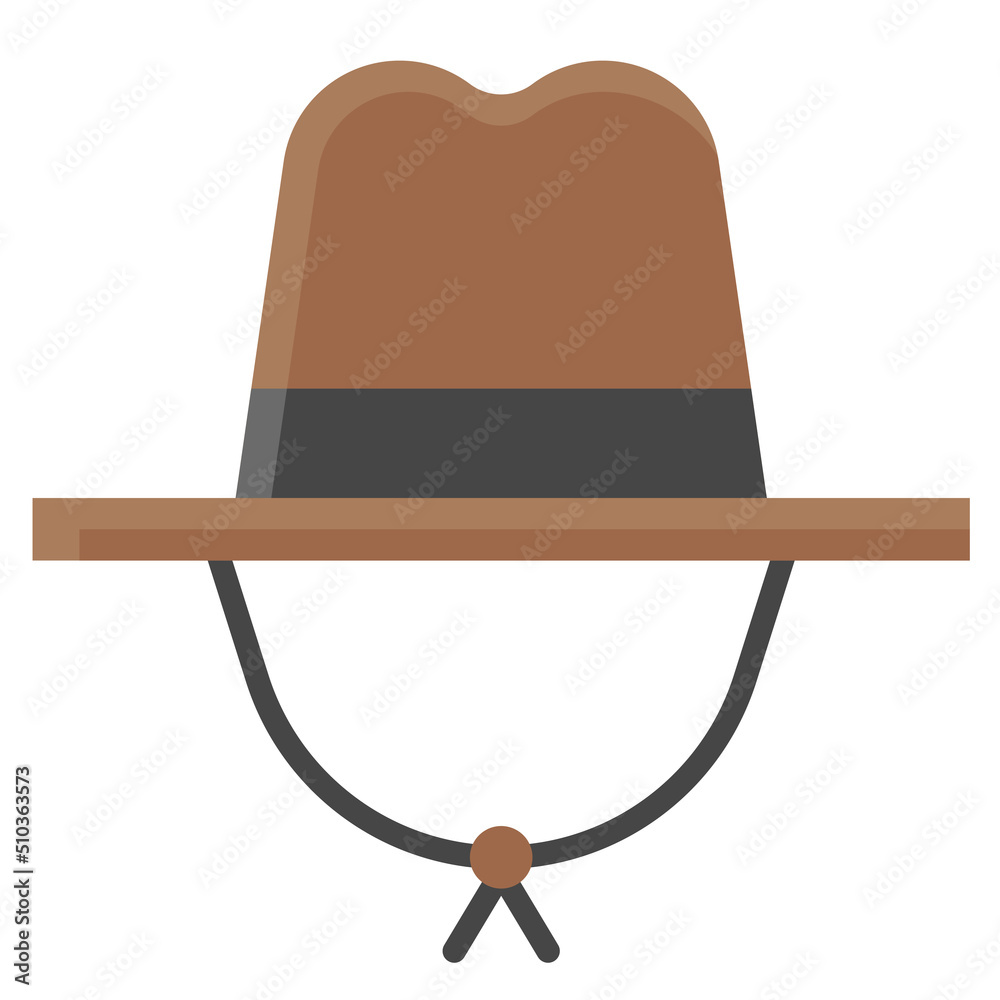 Cowboy hat icon, Fourth of July related vector Cowboy hat icon, Fourth of July related vector