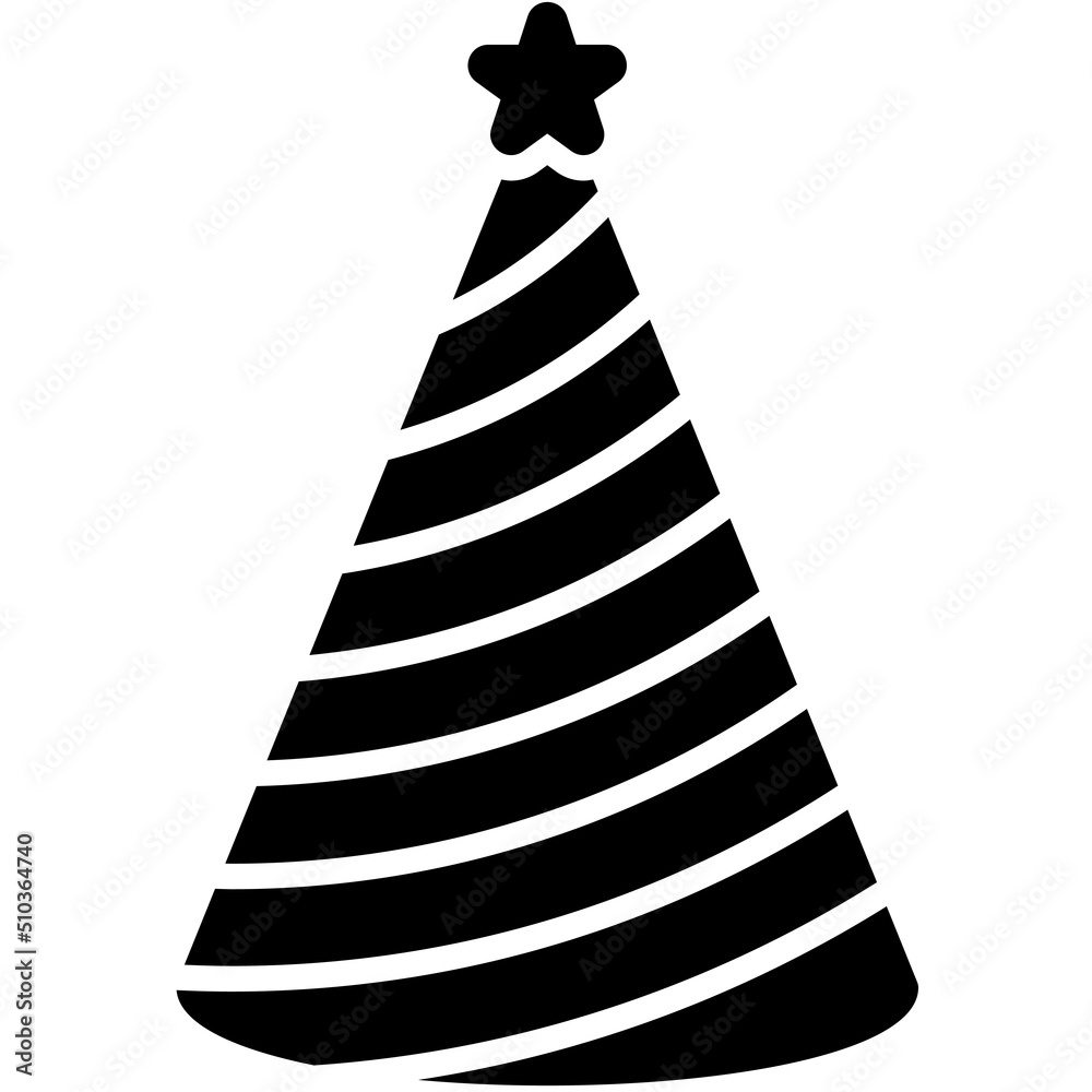 Party hat icon, Fourth of July related vector Party hat icon, Fourth of July related vector