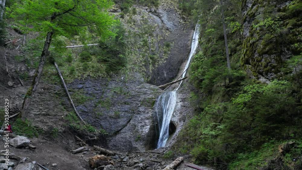 Waterfall in the forest. Duruitoarea, Ceahlau. Romania Waterfall in the forest. Duruitoarea, Ceahlau. Romania