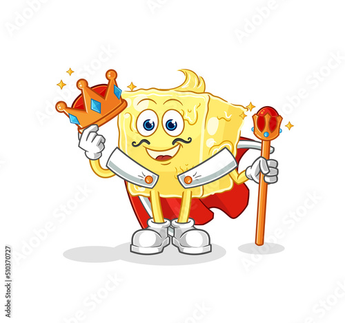 butter king vector. cartoon character