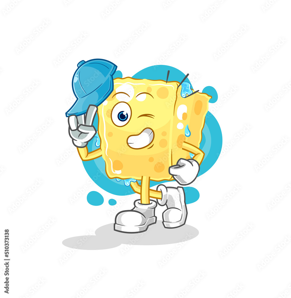 sponge young boy character cartoon