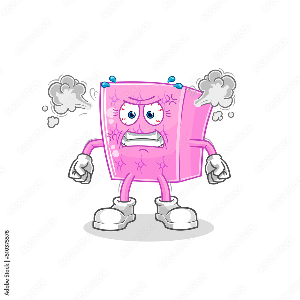 mattress very angry mascot. cartoon vector mattress very angry mascot. cartoon vector