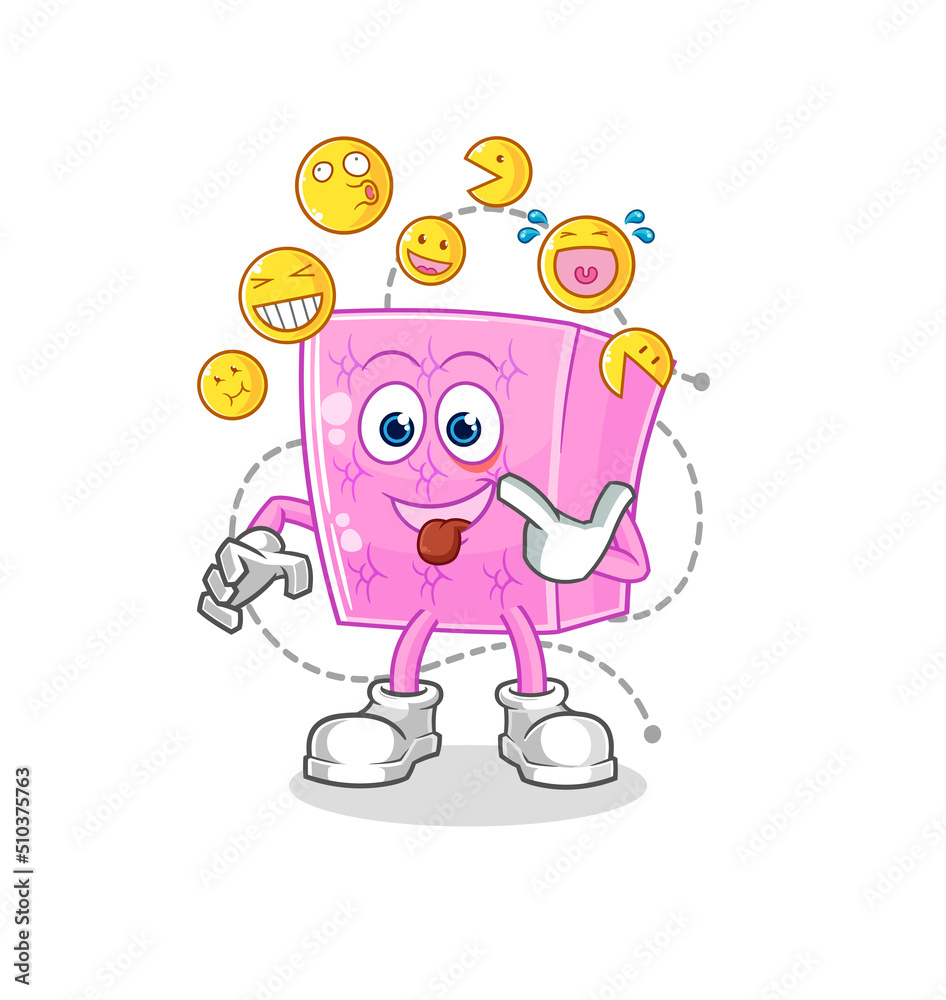 mattress laugh and mock character. cartoon mascot vector mattress laugh and mock character. cartoon mascot vector