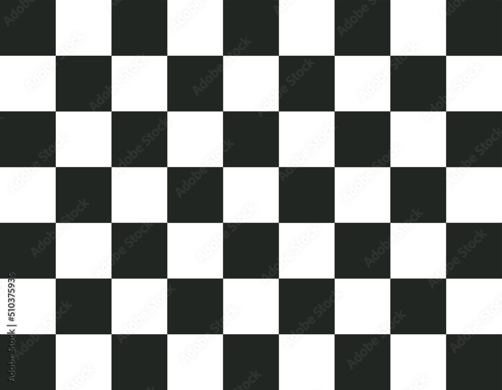A typical chequered racing flag design A typical chequered racing flag design