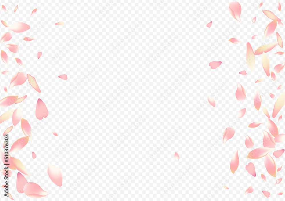 Light Rosa Vector Transparent Background. Heart