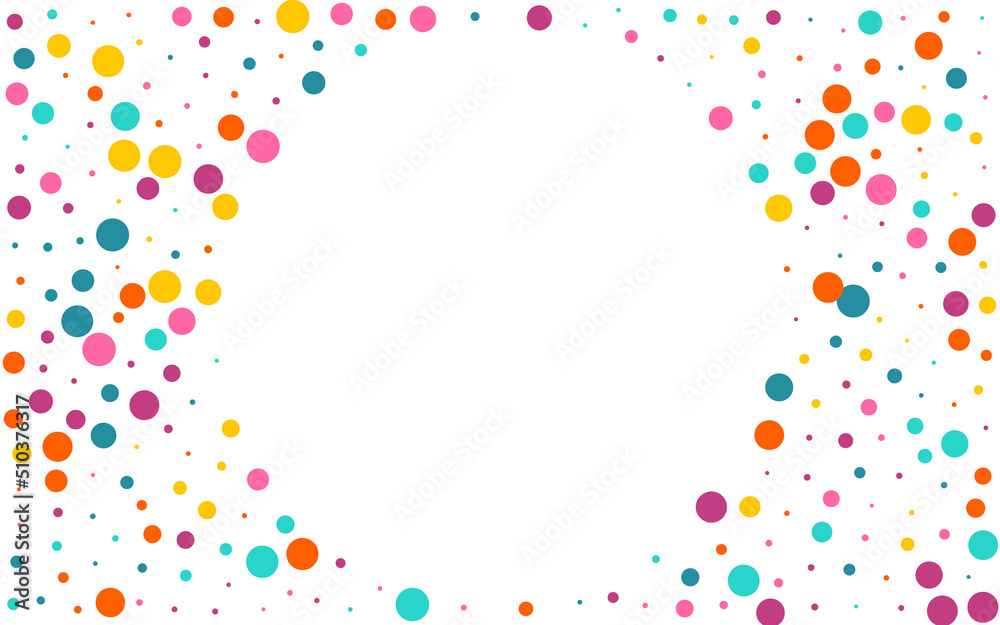 Color Circle Abstract Vector White Background.