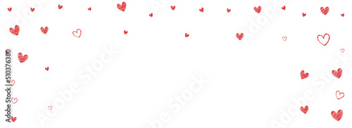 Red Papercut Vector Panoramic White Backgound.