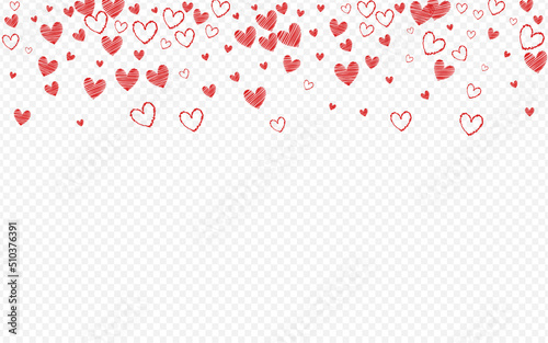 Burgundy Hearts Vector Transparent Backgound. Cut