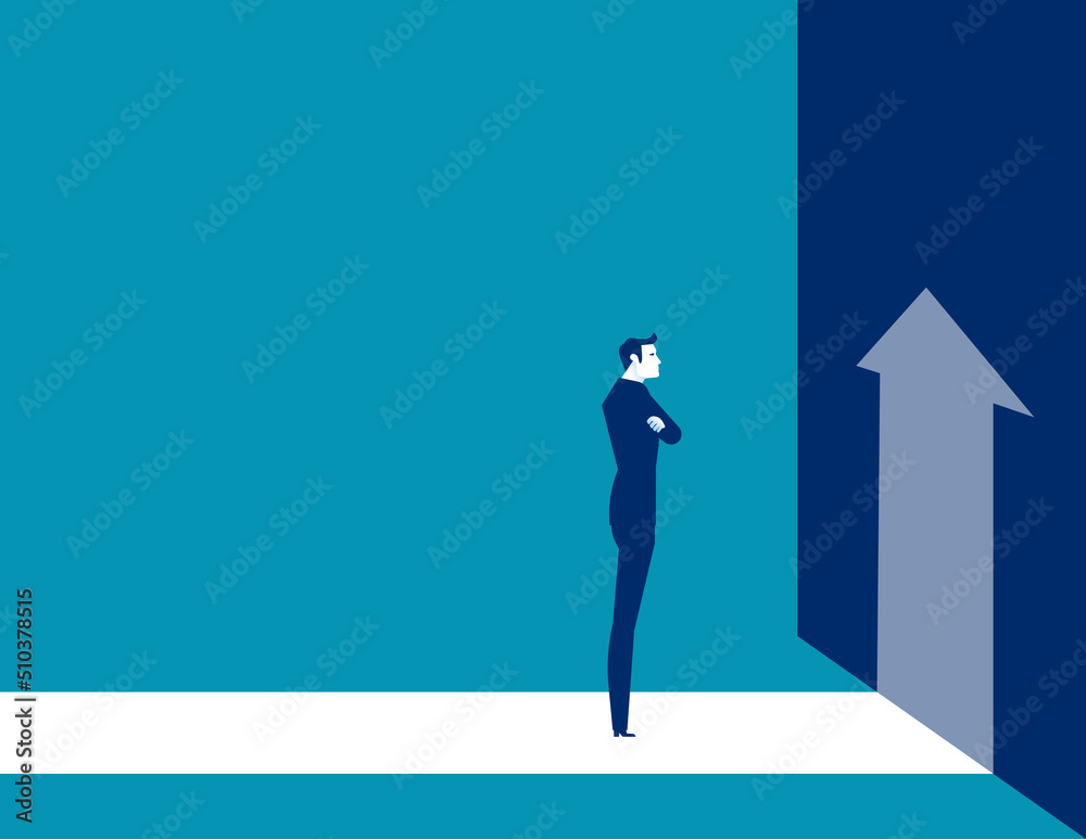 Foun the direction of the change. Business direction vector illustration Foun the direction of the change. Business direction vector illustration