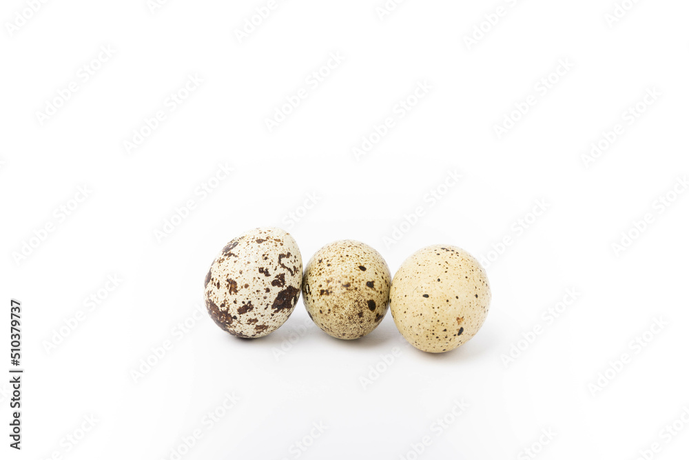 Quail eggs isolated on white background.Organic food. Quail eggs isolated on white background.Organic food.