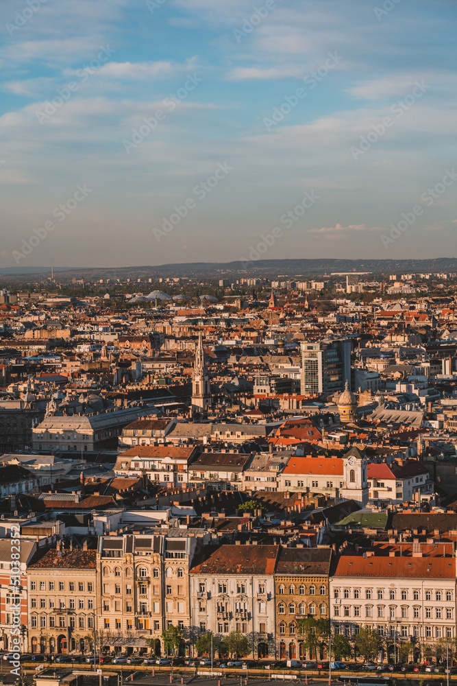 View of Budapest from Gellert Hill.