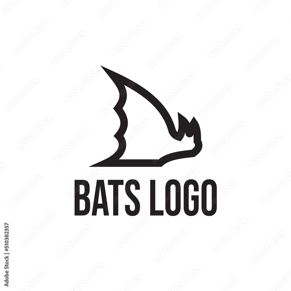 Batman Professional Logo Design Vector Logo design flying bat in line style Batman Professional Logo Design Vector Logo design flying bat in line style