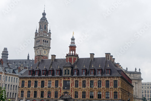 Architecture de la Grand Place de Lille. Nord - France