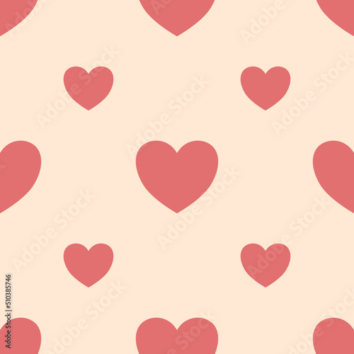 seamless pattern background with hearts, Valentine and love concept