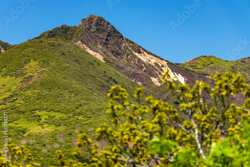 landscape with blue sky