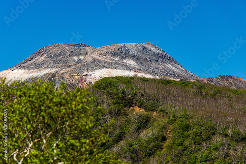 landscape with blue sky
