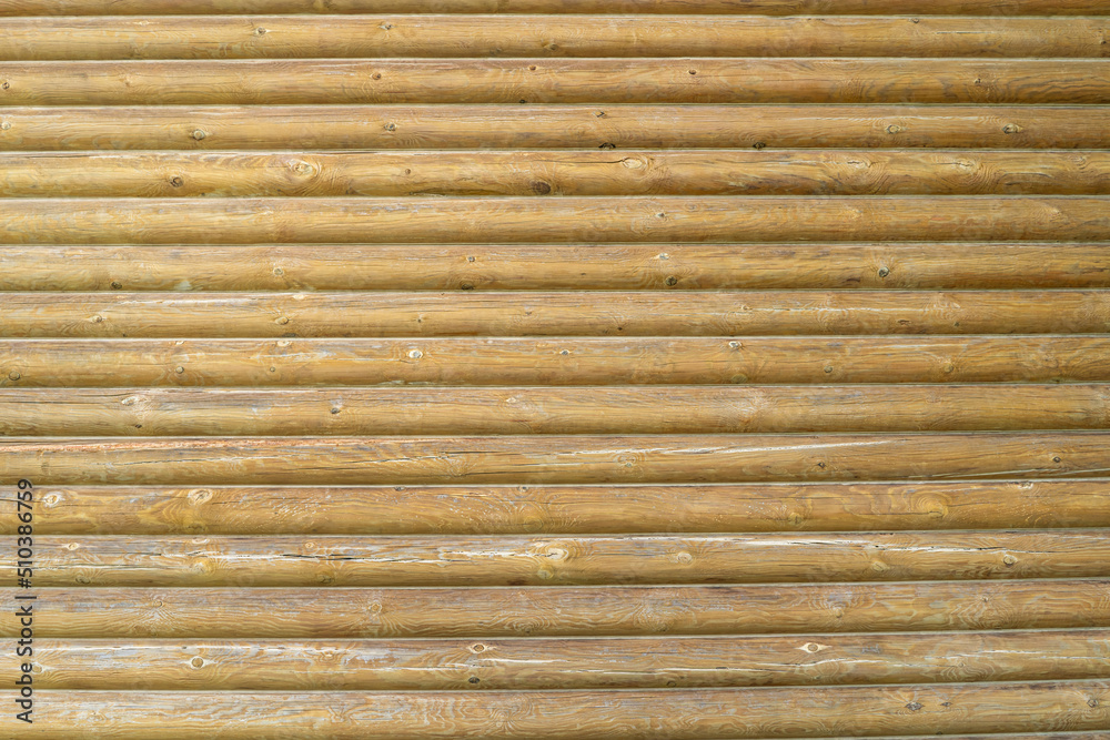 Shield with a large number of parallel wooden logs texture Shield with a large number of parallel wooden logs texture